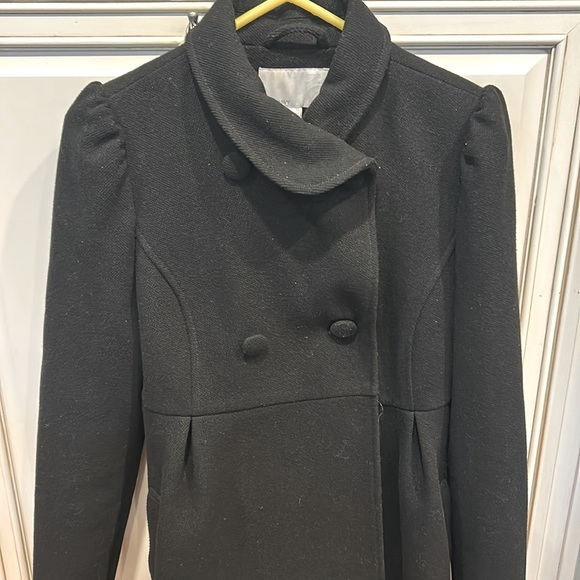 🌿Elegant Black Double-Breasted Coat, size XS🌿 - Picture 4 of 4